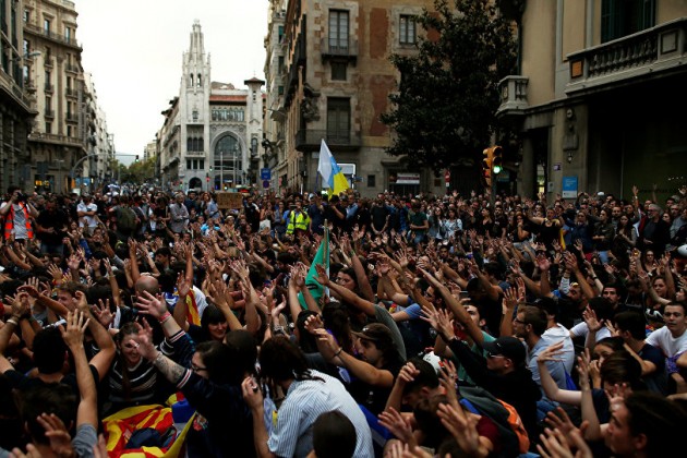 В Каталонии проходит всеобщая забастовка